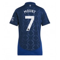 Camiseta Manchester United Mason Mount #7 Segunda Equipación Replica 2024-25 para mujer mangas cortas